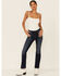 VIGOSS Women's Dark Wash Bootcut Jagger Classic Fit Jeans, Dark Wash, hi-res