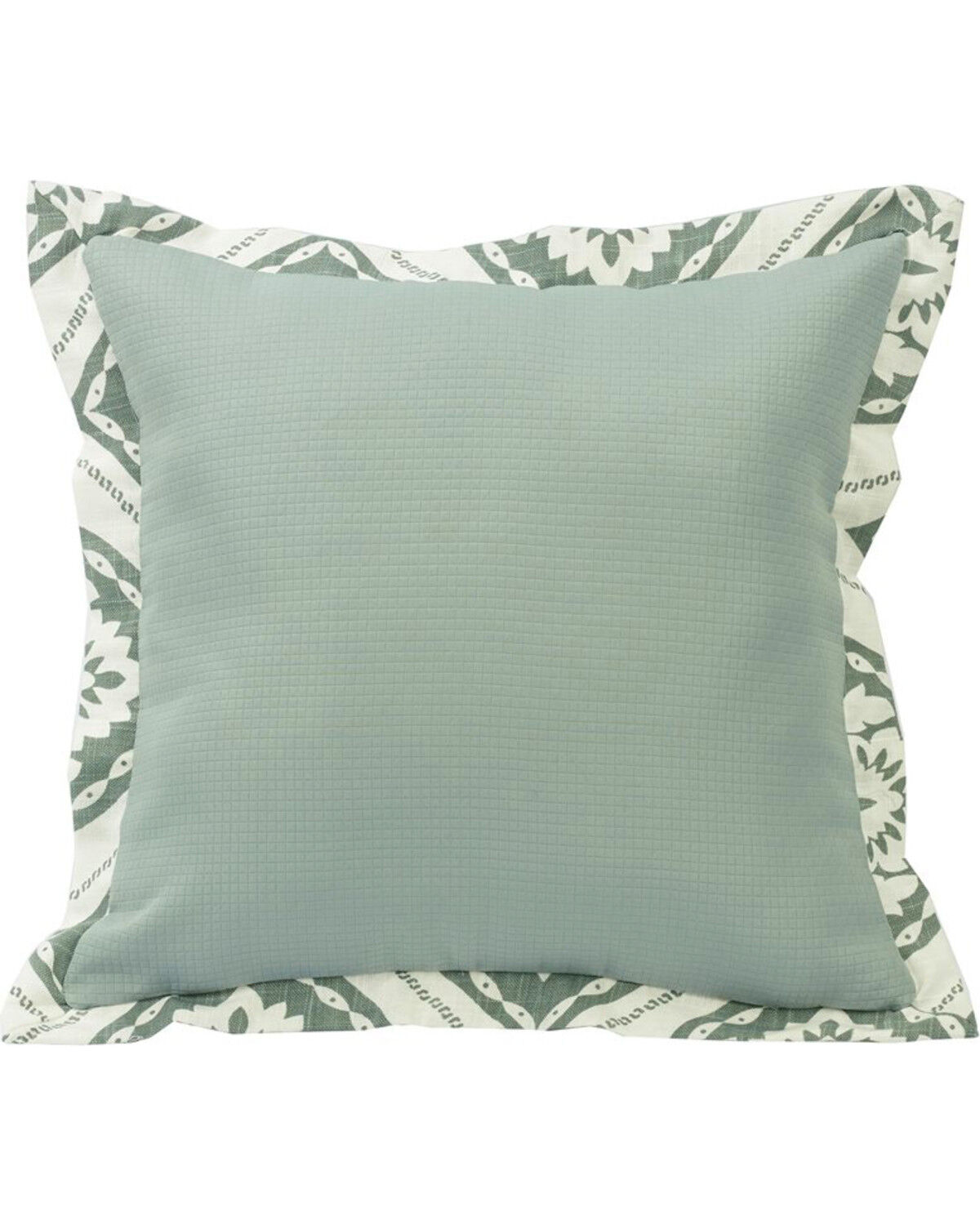 Image #1 - HiEnd Accents Textured Fabric Throw Pillow, Green, hi-res