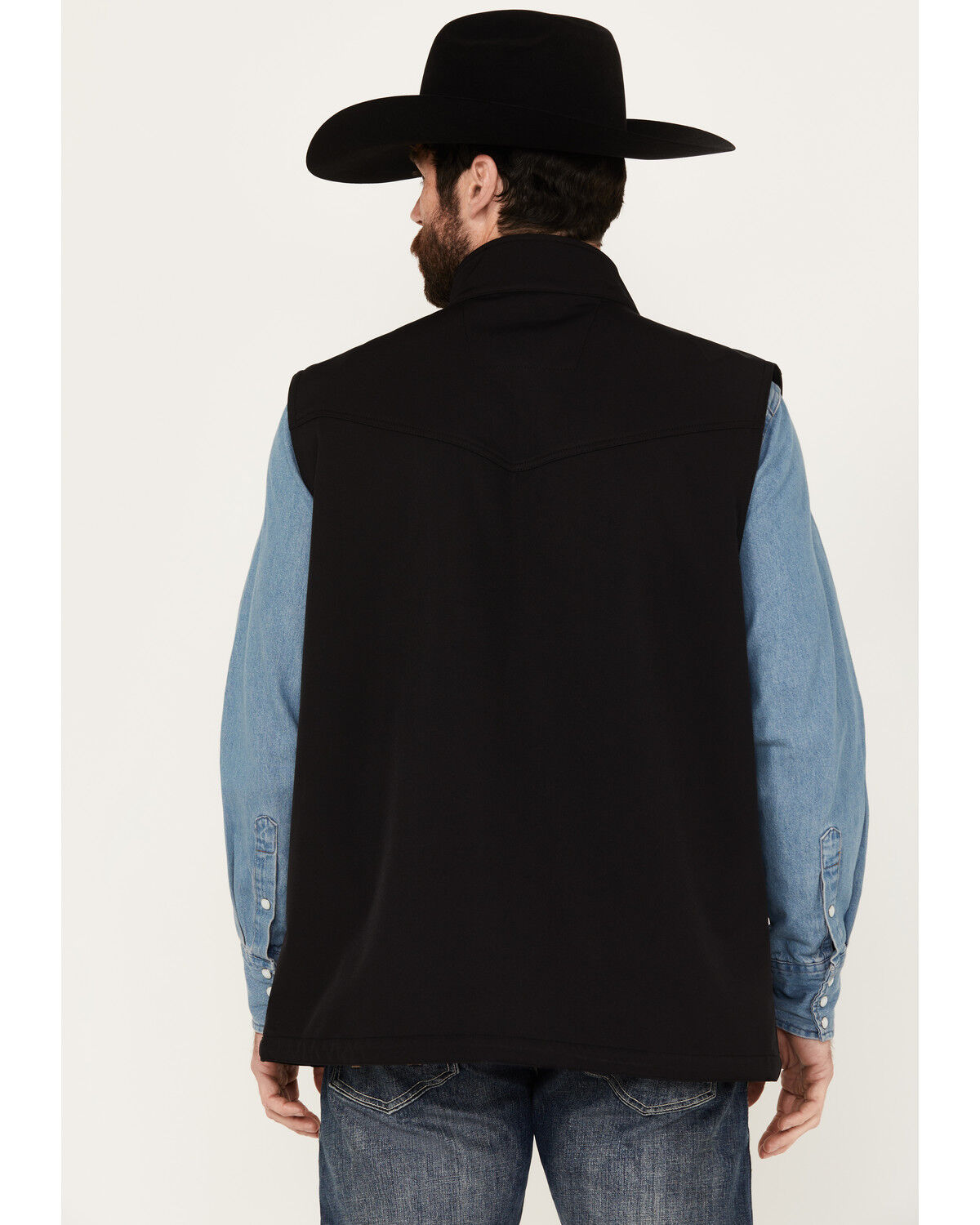 Image #4 - RANK 45® Men's Ralington Softshell Vest, Black, hi-res