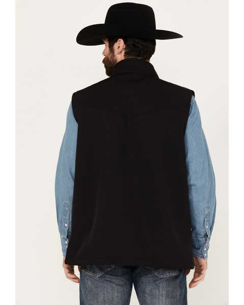 Image #4 - RANK 45® Men's Ralington Softshell Vest, Black, hi-res