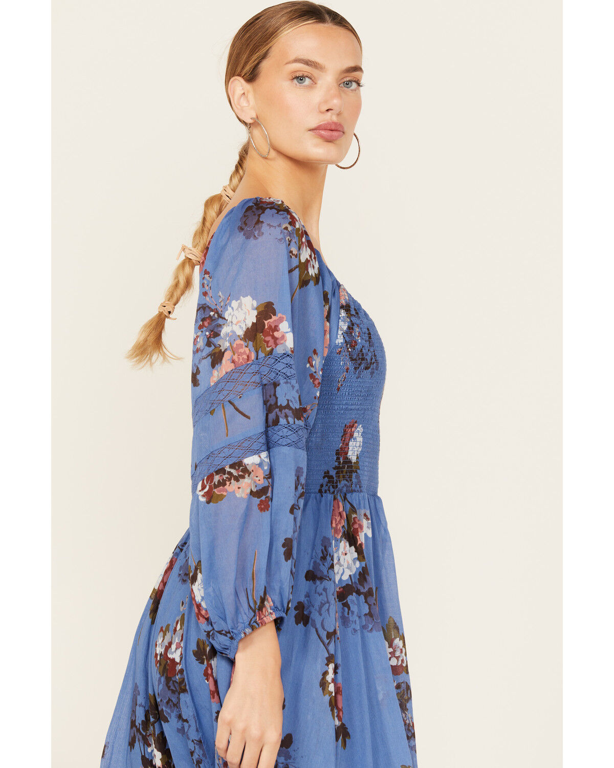 Image #2 - Free People Women's Morning Glory Floral Print Maxi Dress, Blue, hi-res