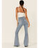 Image #4 - Free People Women's Venice Beach Flare Jeans , Blue, hi-res