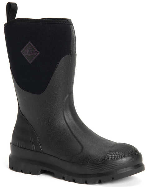 Muck Boots Women's Black Chore Rubber Boots - Round Toe, Black, hi-res