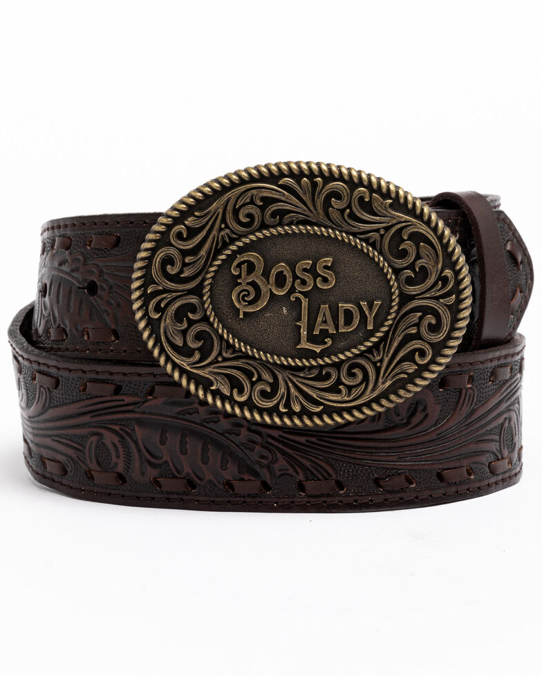 Idyllwind Women's She's The Boss Belt, Brown, hi-res