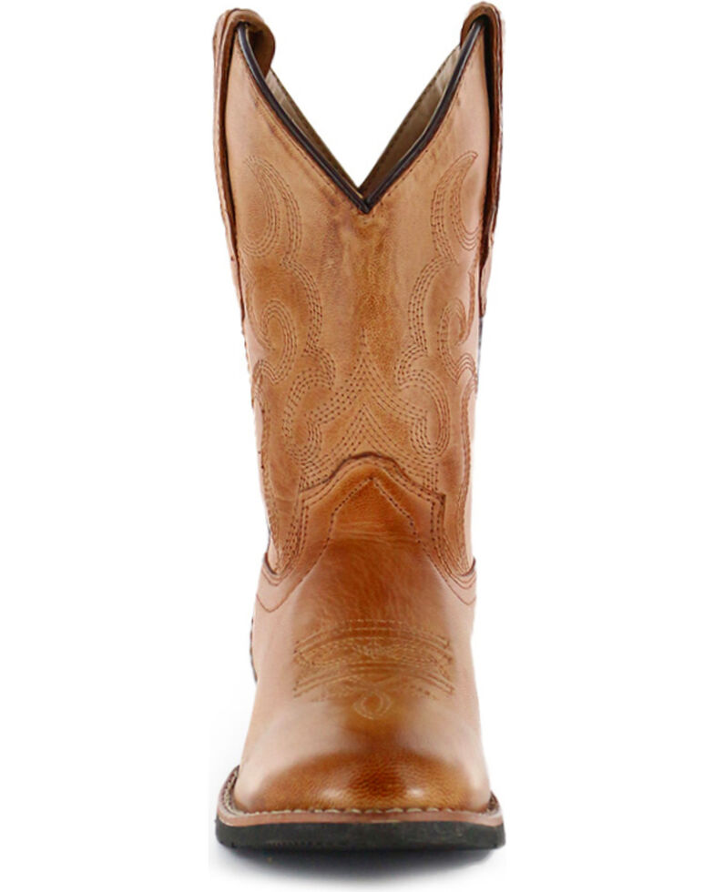 Cody James Boy's Showdown Western Boots - Round Toe, Tan, hi-res