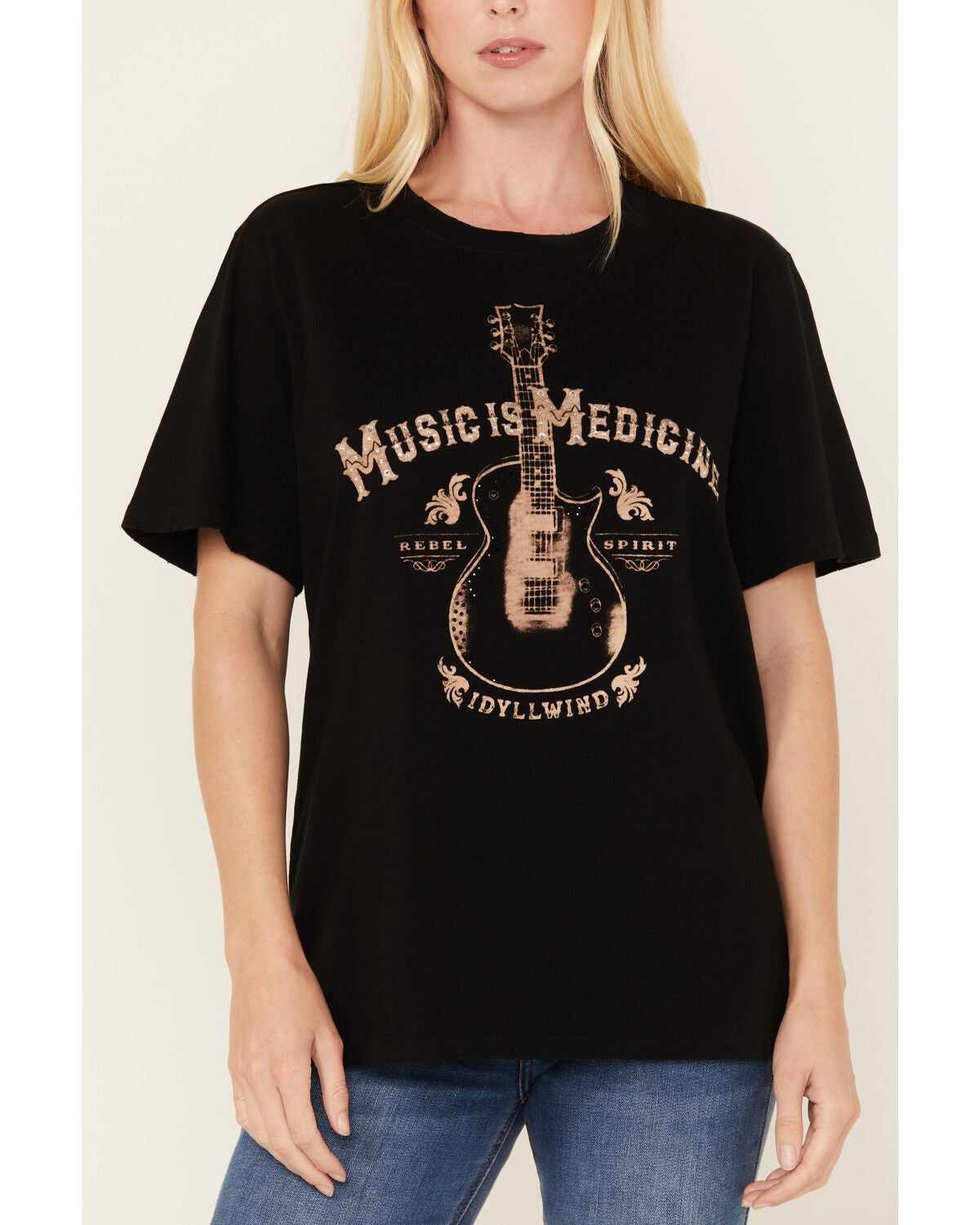 Image #2 - Idyllwind Women's Rollingwood Guitar Short Sleeve Graphic Tee, , hi-res