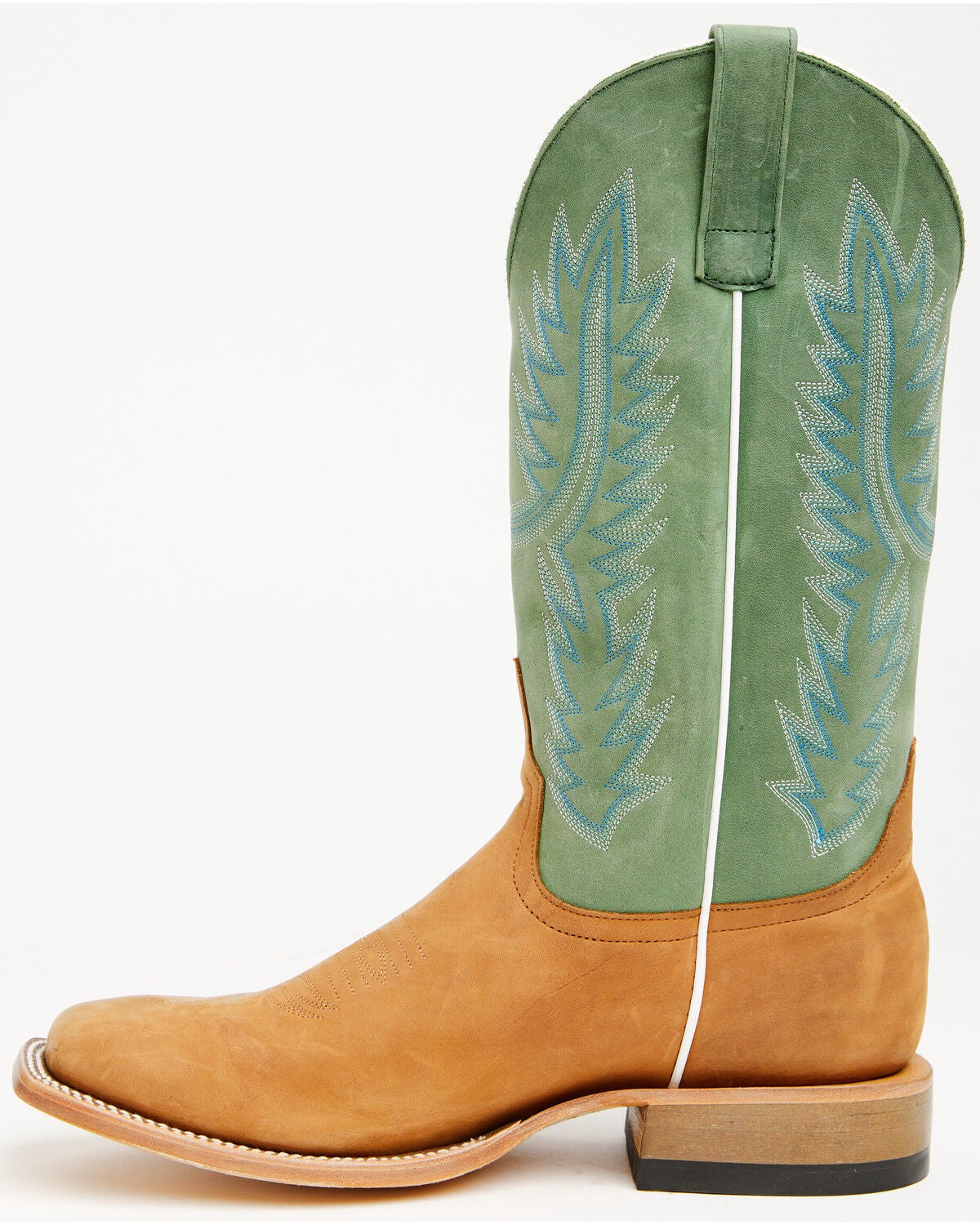 Image #3 - Horse Power Men's Tall Western Boots - Broad Square Toe, Tan, hi-res
