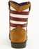 Image #5 - Smoky Mountain Toddler Stars and Stripes Western Boots - Square Toe, Distressed Brown, hi-res