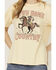Image #3 - Shyanne Women's Rhinestone Horseshoe Short Sleeve Graphic Tee, Yellow, hi-res