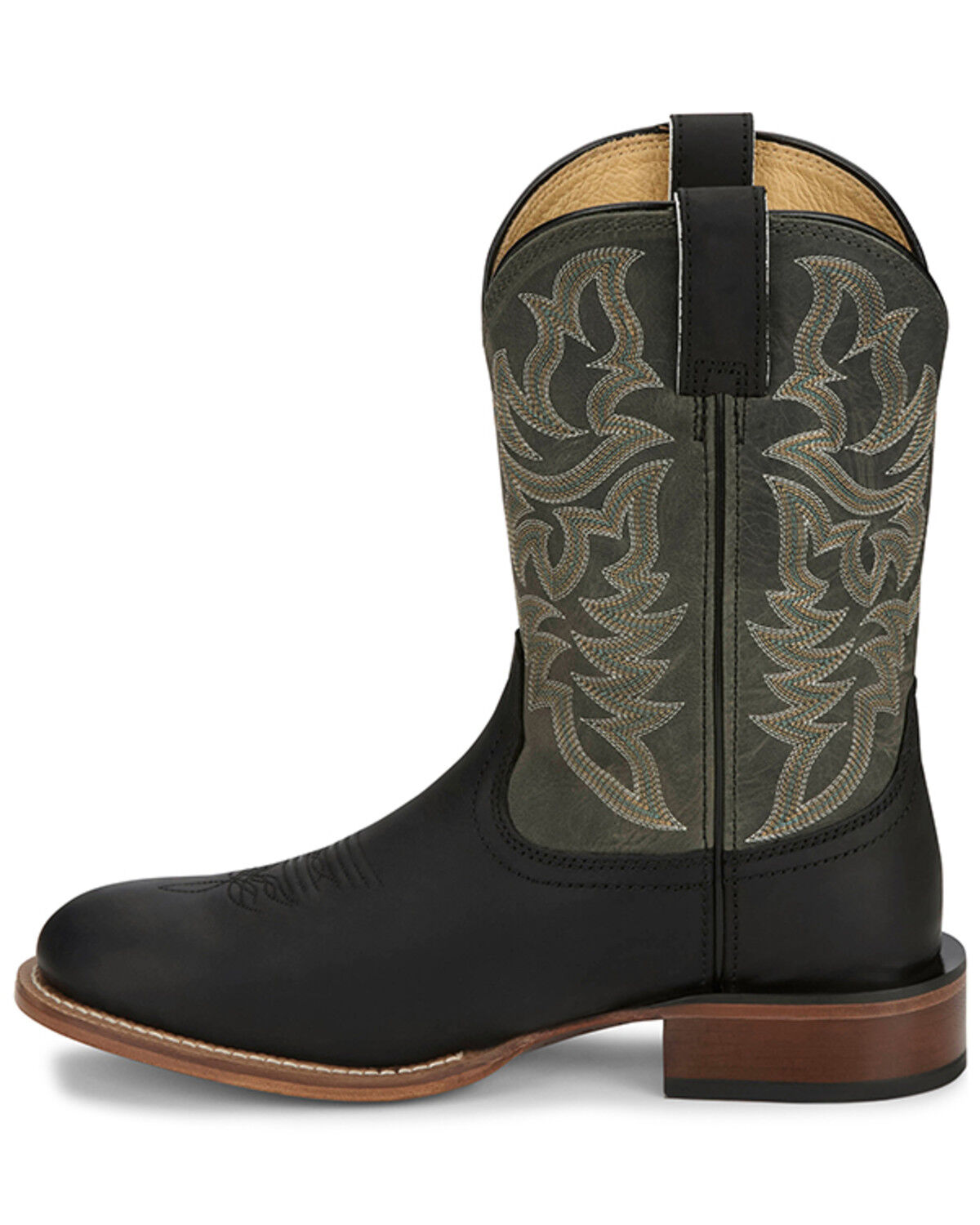 Image #3 - Justin Men's Disco Man Western Boots - Round Toe, Black, hi-res