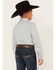 Image #4 - Cody James Boys' Hoof Grid Print Long Sleeve Snap Western Shirt, Sage, hi-res