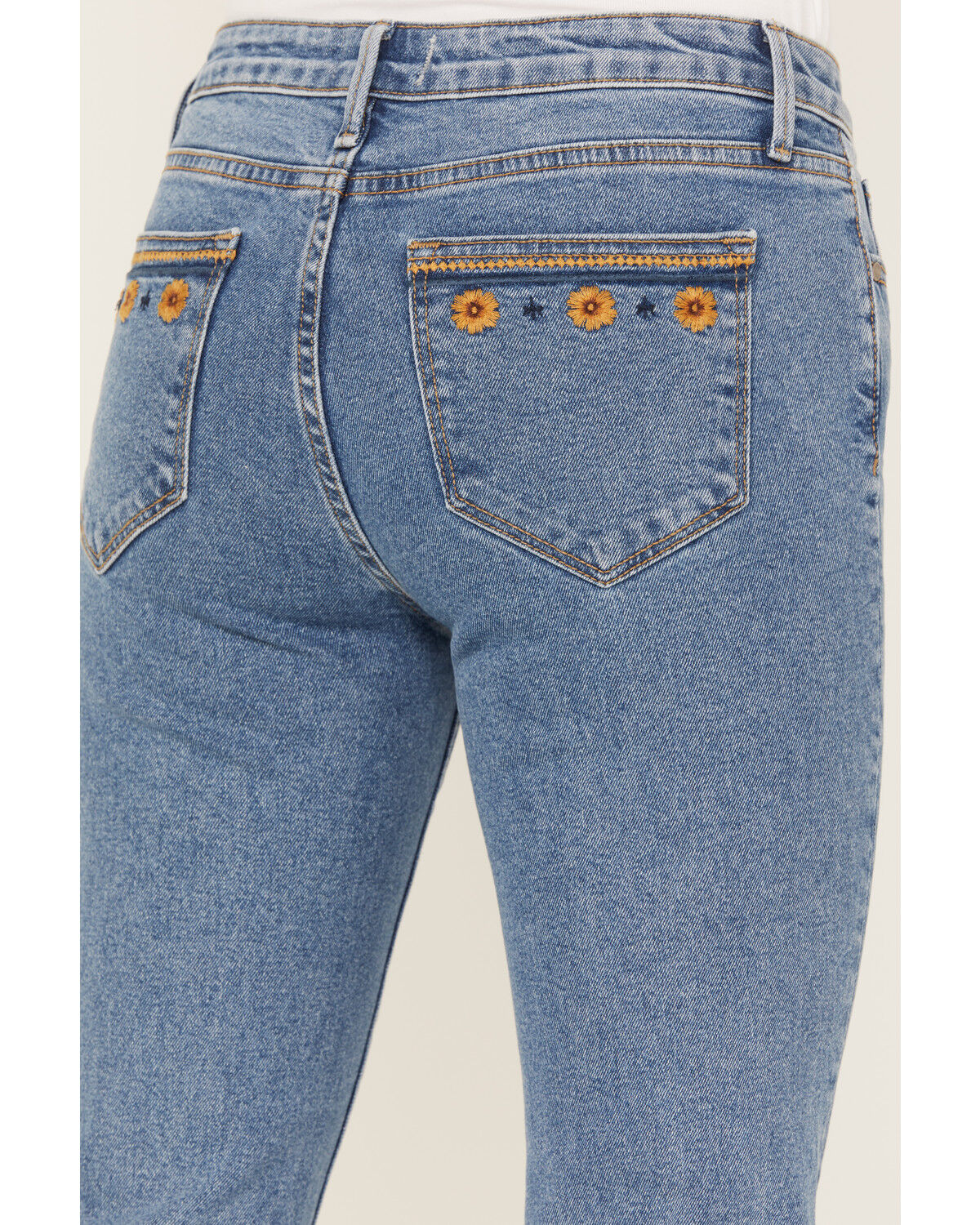 Image #4 - Driftwood Women's Farrah Medium Wash High Rise Flare Jeans, , hi-res