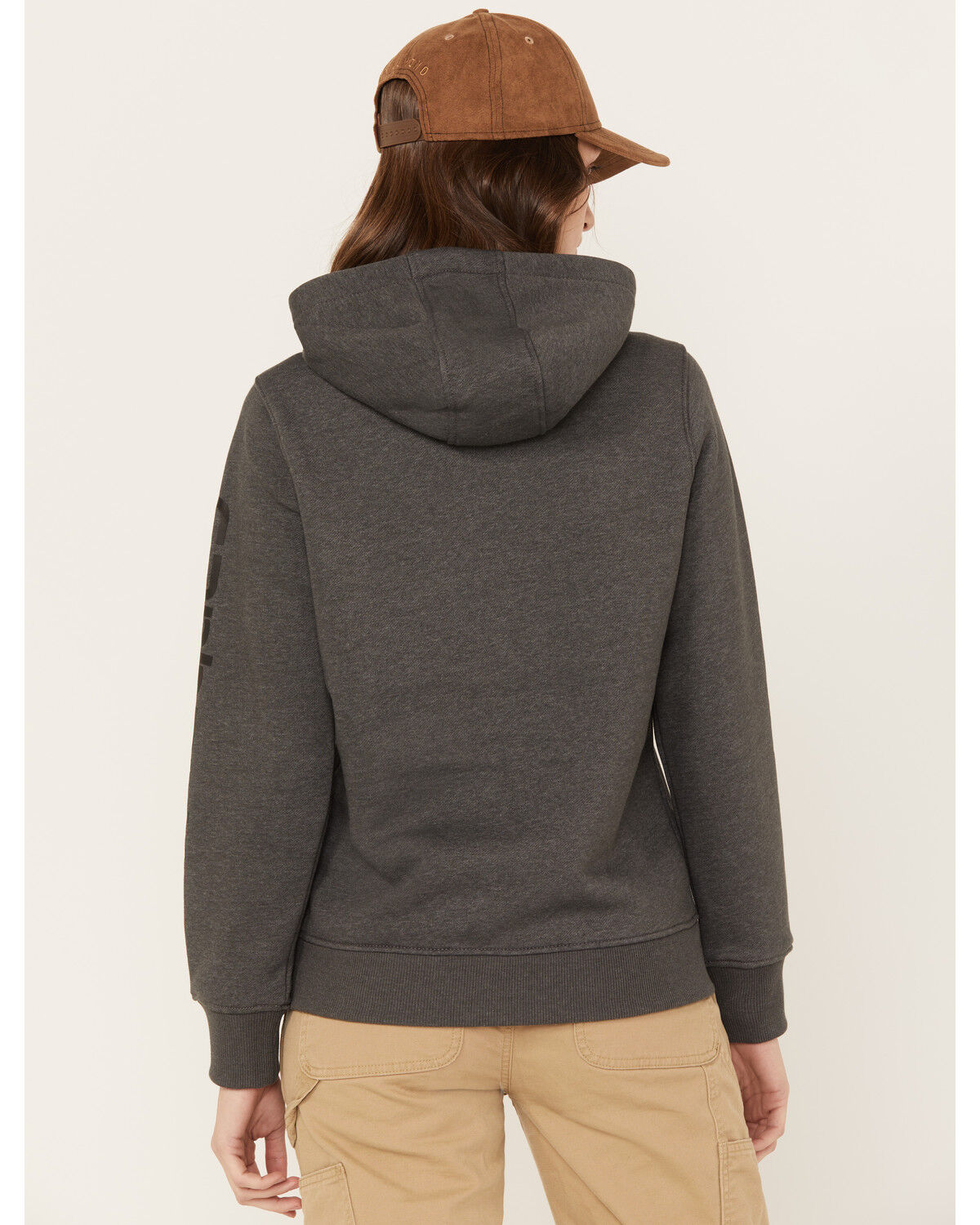 Image #4 - Carhartt Women's Clarksburg Graphic Sleeve Pullover Sweatshirt Hoodie, Black, hi-res