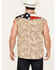 Image #4 - Cody James Men's Recon Desert Camo Bubba Sleeveless Snap Shirt, Tan, hi-res