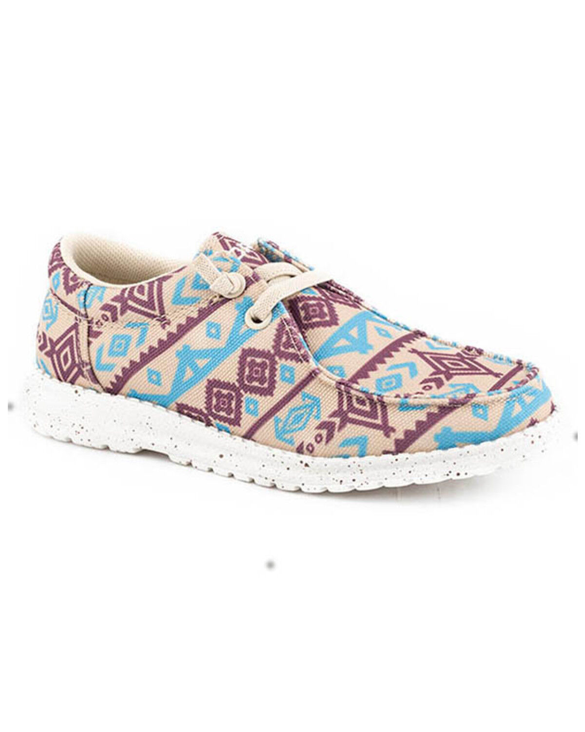 Image #1 - Roper Women's Hang Loose Southwestern Print Casual Shoes - Moc Toe, Brown, hi-res