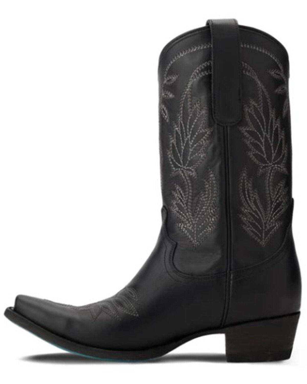Image #3 - Lane Women's Sandaga Midi Western Boots - Snip Toe, Jet Black, hi-res