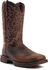 Image #1 - Durango Men's Rebel Pull On Western Boot - Square Toe, Brown, hi-res