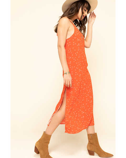 Image #3 - Others Follow Women's Floral Karla Midi Dress, Red, hi-res