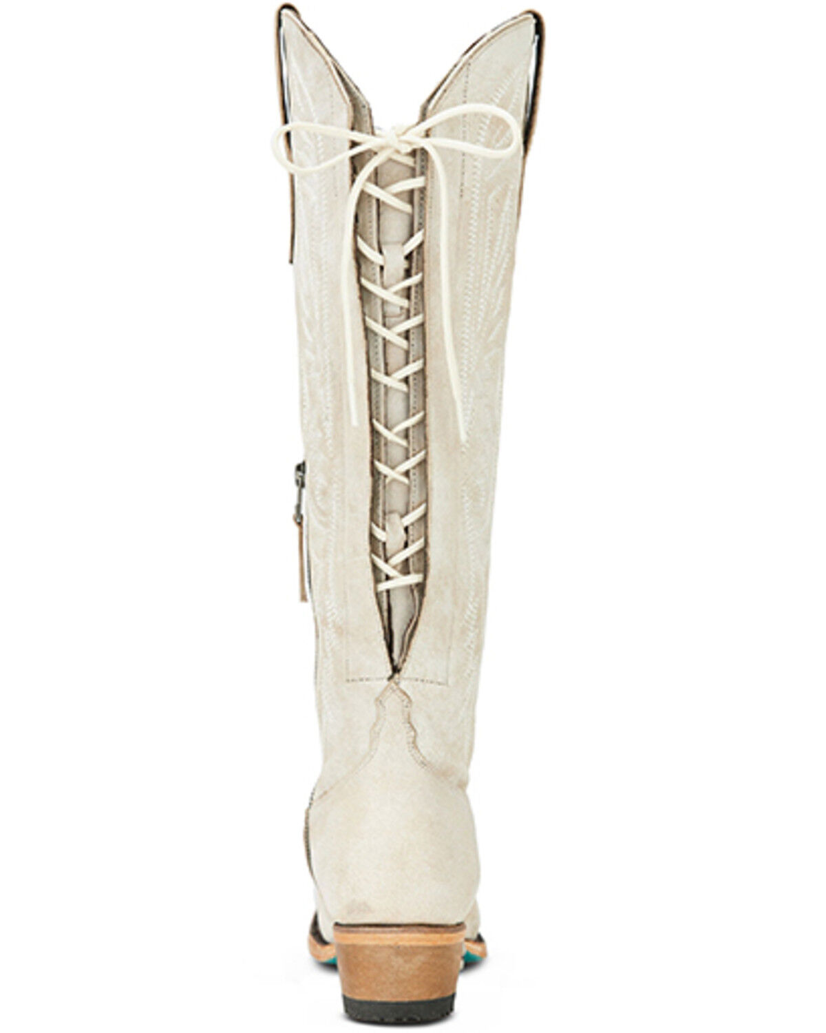 Image #5 - Lane Women's Monica Tall Western Boots - Round Toe, Ivory, hi-res