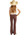 Rock & Roll Denim Girls' Dusty Palm Extra Stretch Trouser Jeans , Mauve, hi-res