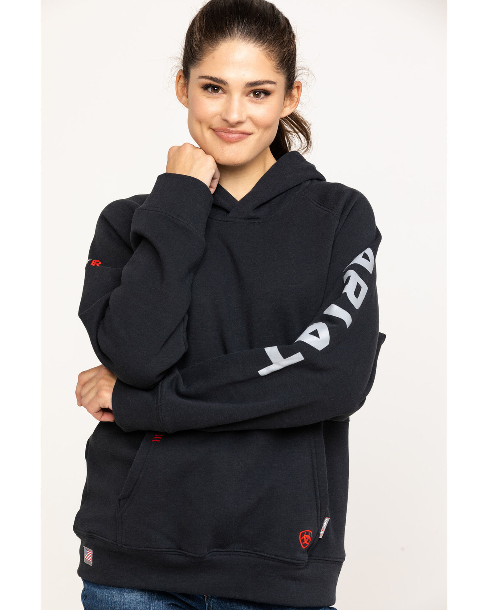 Ariat Women s FR Primo Fleece Logo Hooded Sweatshirt