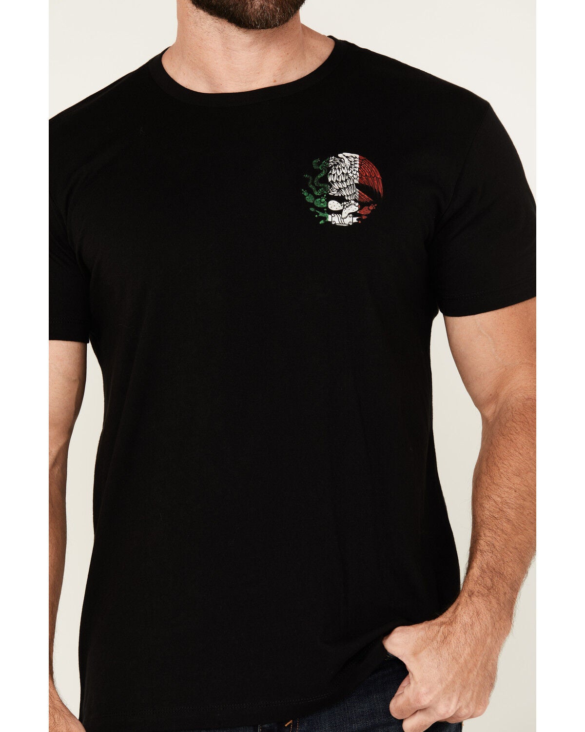 Image #4 - Moonshine Spirit&reg; Men's Eagle Skull Mexico Short Sleeve Graphic T-Shirt, Black, hi-res