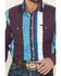 Image #3 - Wrangler Men's Brushpopper Denim Striped Long Sleeve Snap Western Shirt, Multi, hi-res