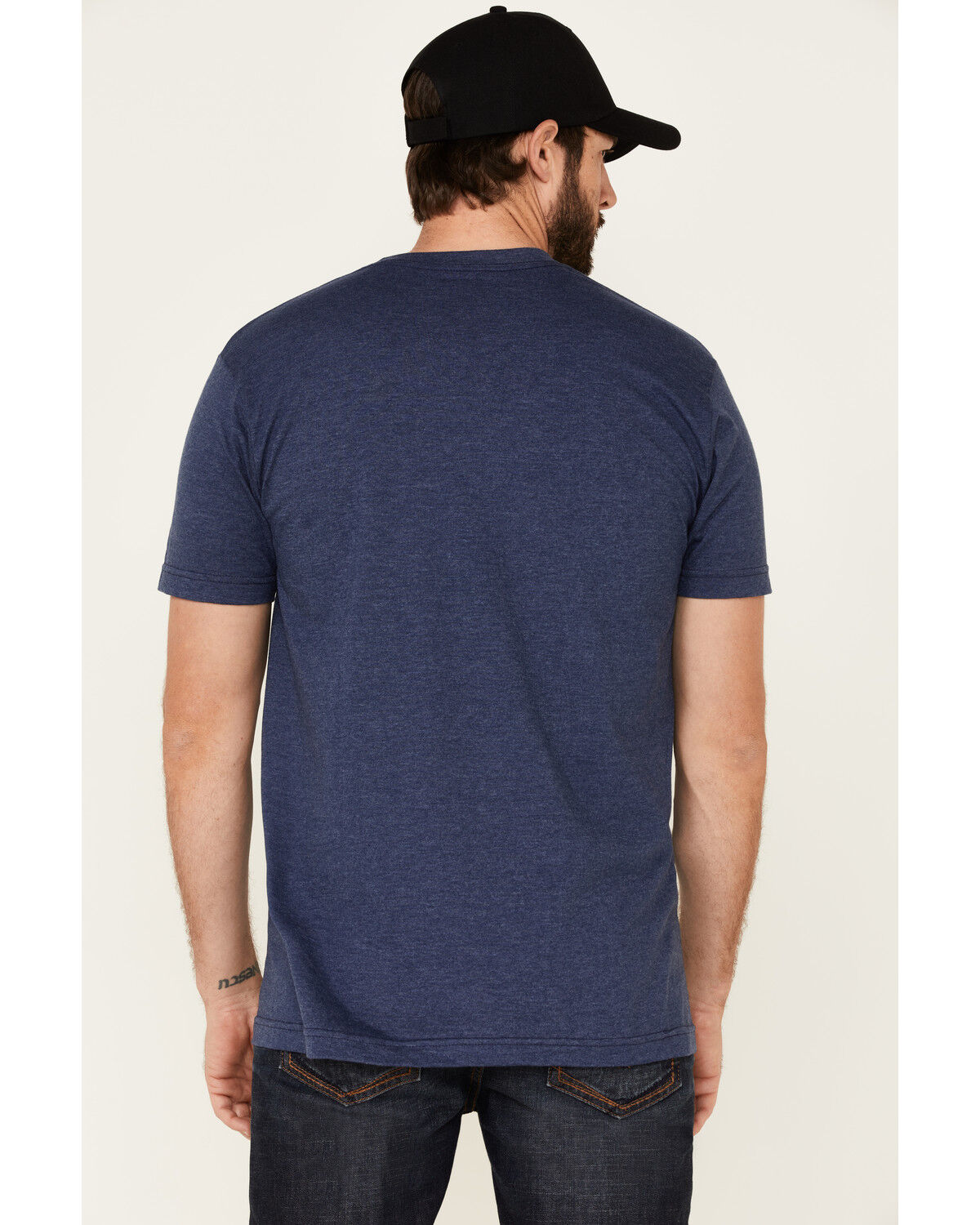 Image #5 - Ariat Men's Navy Love This Land Graphic Short Sleeve T-Shirt, Navy, hi-res