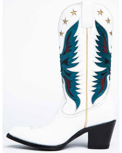 Image #3 - Idyllwind Women's Viceroy Western Boots - Medium Toe, White, hi-res
