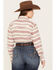 Image #4 - Ariat Women's R.E.A.L. Serape Jacquard Print Long Sleeve Snap Western Shirt - Plus, Rose, hi-res