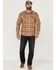 Image #2 - Pendleton Men's Canyon Plaid Pearl Snap Western Shirt , Tan, hi-res