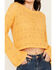 Image #3 - Beyond The Radar Women's Long Sleeve Cropped Knit Sweater, Orange, hi-res