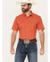 Image #1 - Ariat Men's VentTEK Outbound Solid Fitted Short Sleeve Performance Shirt, Dark Red, hi-res