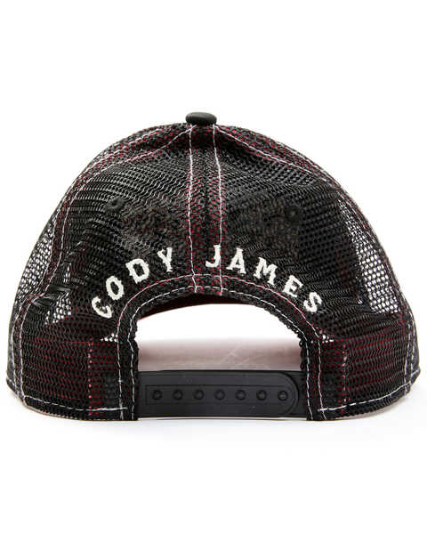 Cody James Men's Bourbon Bacon Guns & Freedom Mesh-Back Ball Cap , Black, hi-res