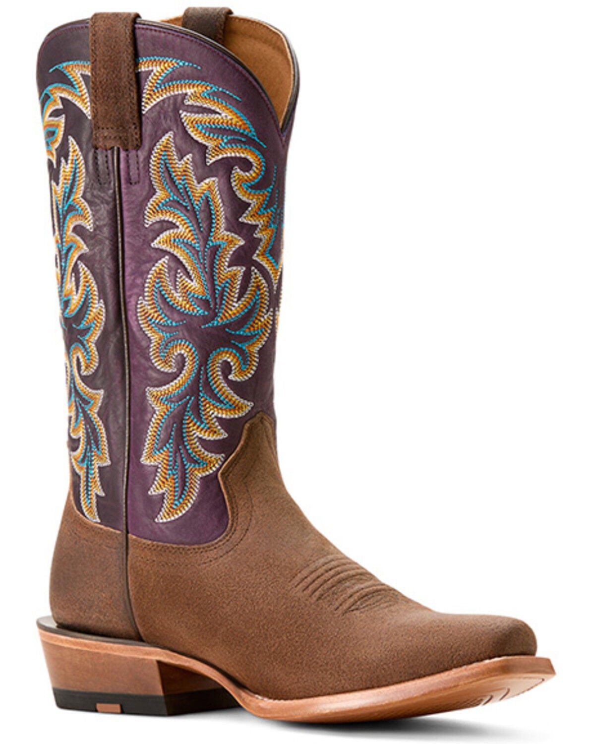 Ariat Men's Futurity Champ Roughout Western Boots - Square Toe, Brown, hi-res