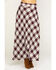 Stetson Women's Plaid Print Maxi Skirt, Brown, hi-res