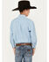 Image #4 - Panhandle Select Boys' Small Plaid Print Long Sleeve Button Down Western Shirt , Turquoise, hi-res