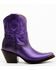 Image #2 - Idyllwind Women's Wheels Metallic Leather Booties - Round Toe, Purple, hi-res