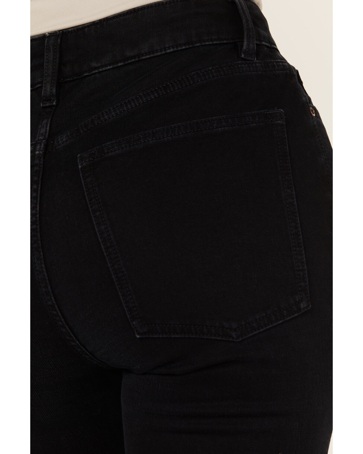 Image #4 - Warp + Weft Women's Mia Dark Wash High Rise Flare Stretch Denim Jeans, Dark Wash, hi-res