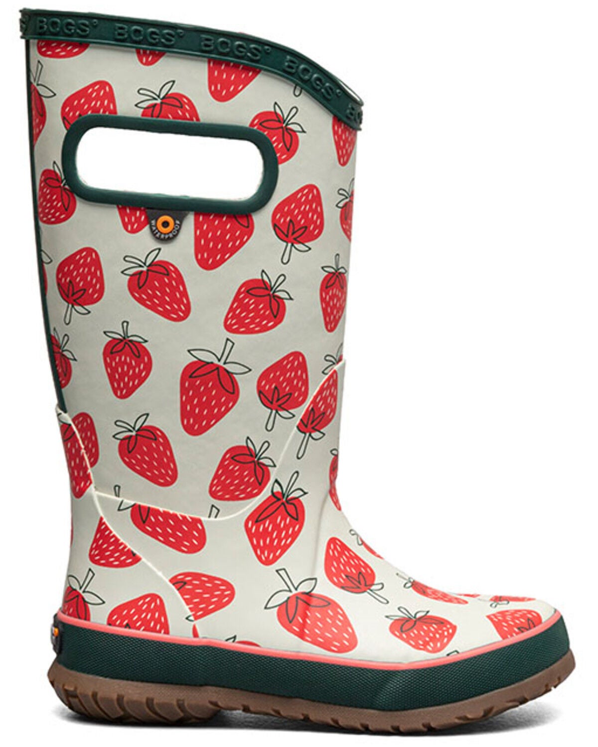 Image #2 - Bogs Boys' Skipper II Strawberries Rainboots, Multi, hi-res