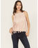 Image #1 - Idyllwind Women's Madie Faux Suede Fringe Tank, Pink, hi-res
