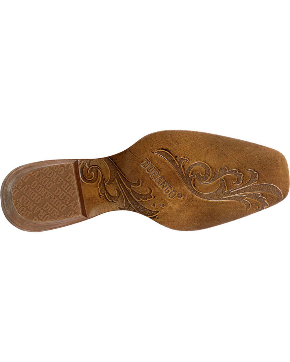 Image #5 - Durango Women's Distressed Flag Western Boots - Square Toe, Brown, hi-res