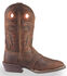 Justin Men's Silver Saddle Vamp Cowboy Boots - Square Toe, Whiskey, hi-res