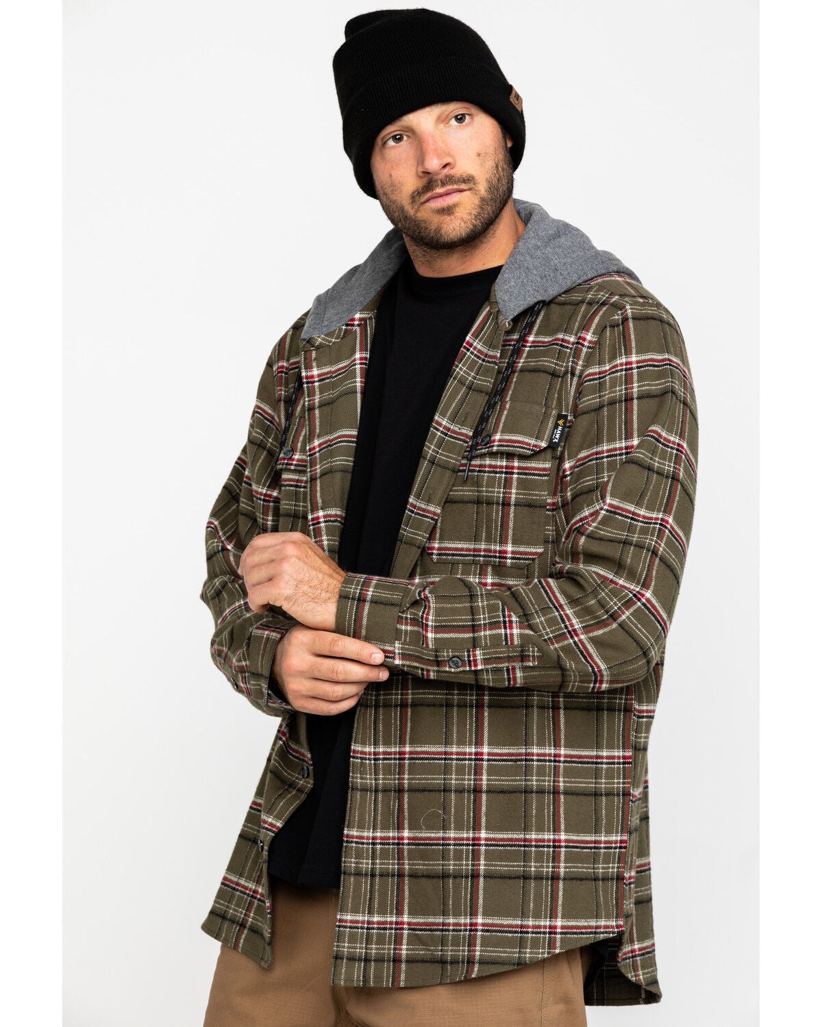 plaid work coat