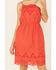 Image #3 - Stetson Women's Eyelet & Lace Dress, Red, hi-res