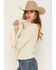 Image #3 - Shyanne Women's Solid Bell Sleeve Turtleneck Sweater, Natural, hi-res