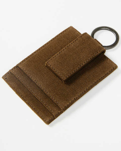 Image #2 - Brothers and Sons Brown Keychain & Credit Card Wallet, Olive, hi-res