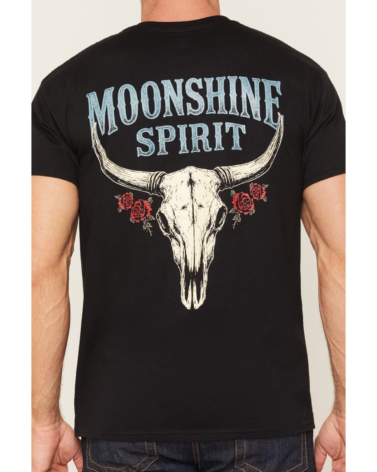 Image #4 - Moonshine Spirit&reg; Men's Thorns & Horns Short Sleeve Graphic T-Shirt, Black, hi-res