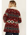 Image #4 - Powder River Outfitters Women's Southwestern Print Jacquard Wool Berber Coat , Red, hi-res