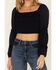 Image #3 - Idyllwind Women's Nash Romantic Ruffle Crop Top, Indigo, hi-res